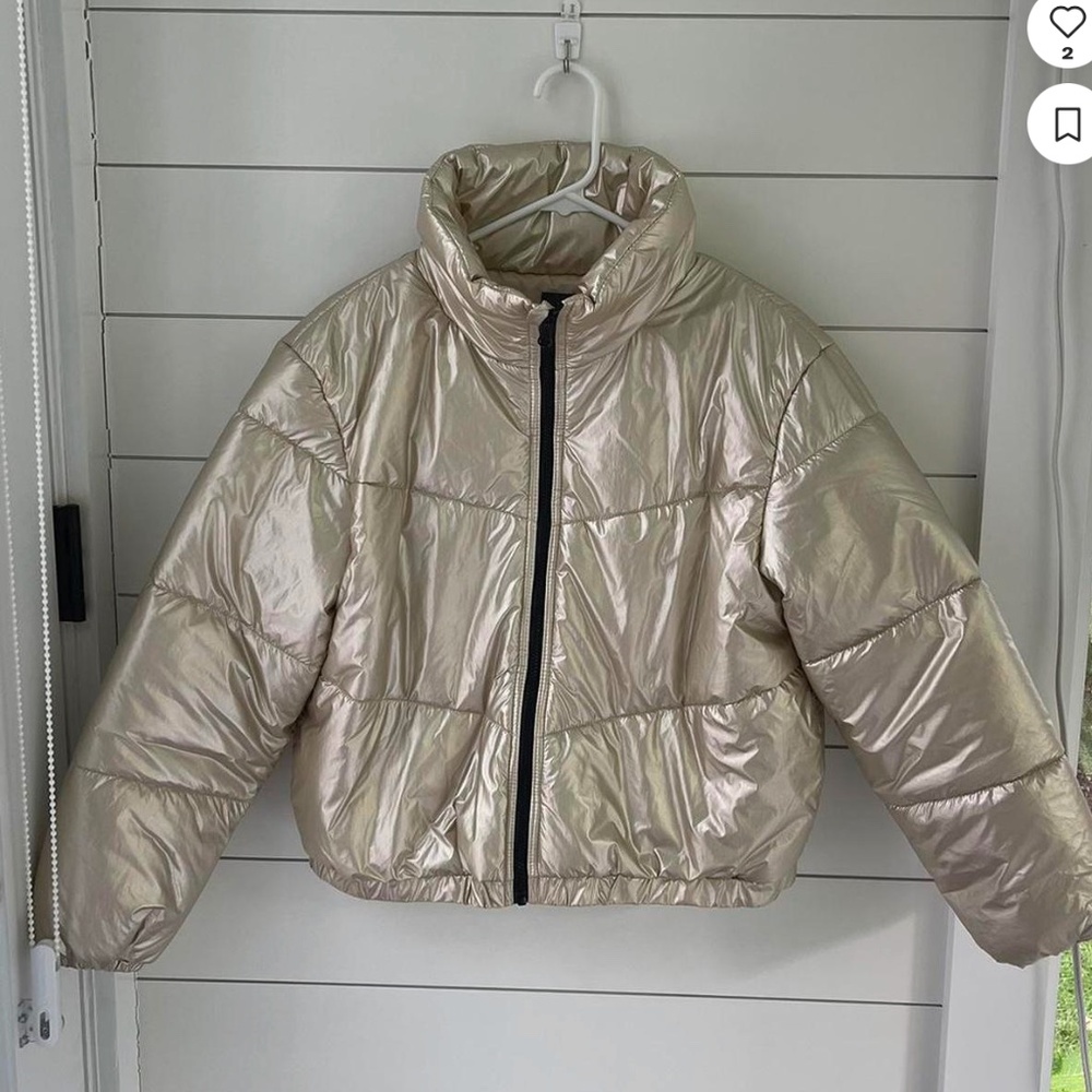 Wild Fable gold puffer coat